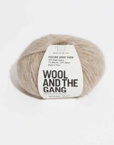 Wool and The Gang Feeling Good Yarn - Sea Shell Beige